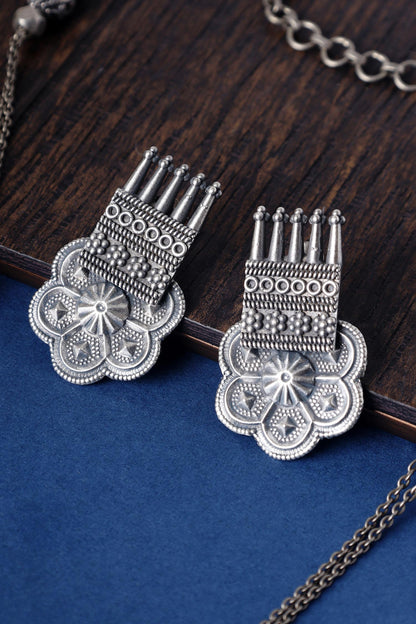 Tribal Long Pendant Necklace Set 