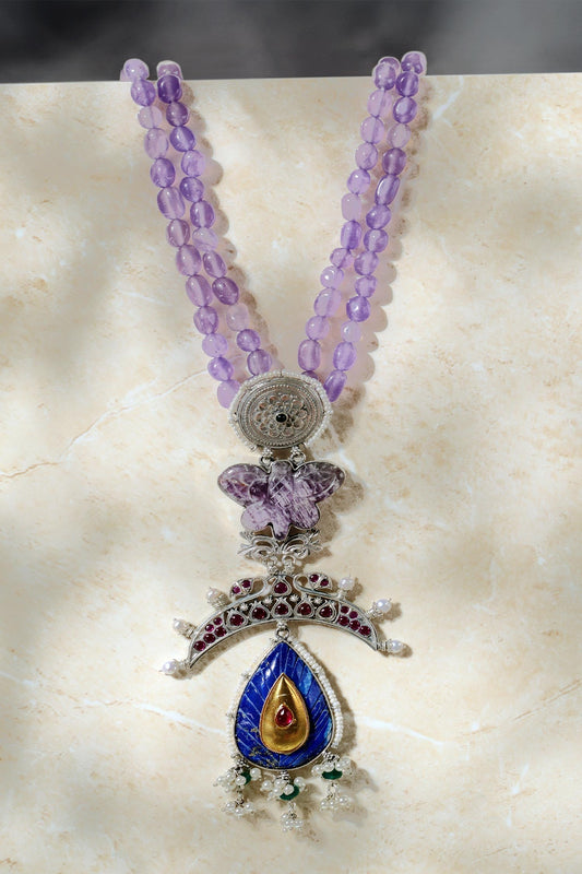 Lapis Kempstone Pendant Necklace 