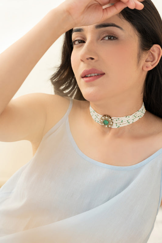 Polki Mint Choker 