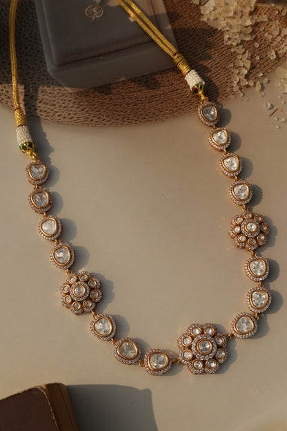 Floral Polki Necklace 