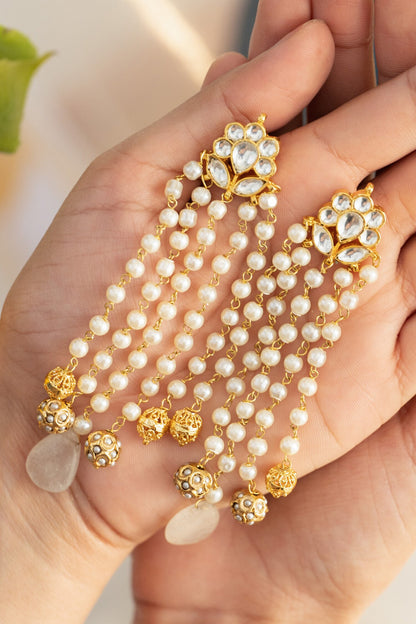 Floral Kundan Earrings 