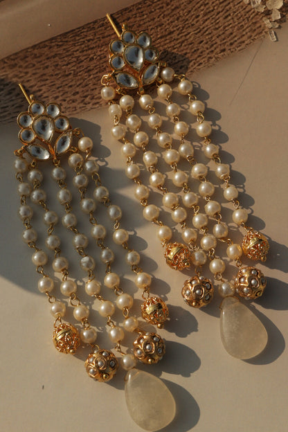 Floral Kundan Earrings 