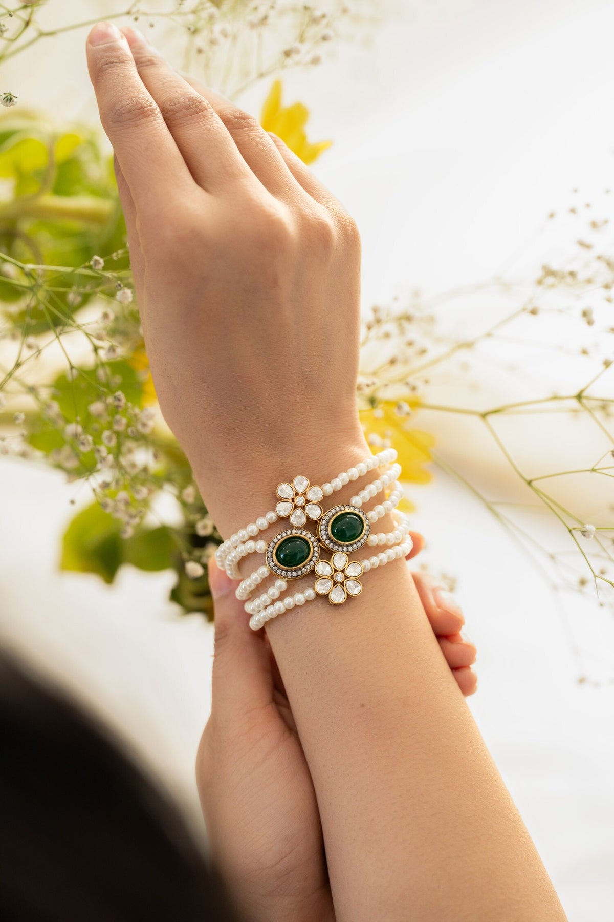 Green Polki Bracelet 