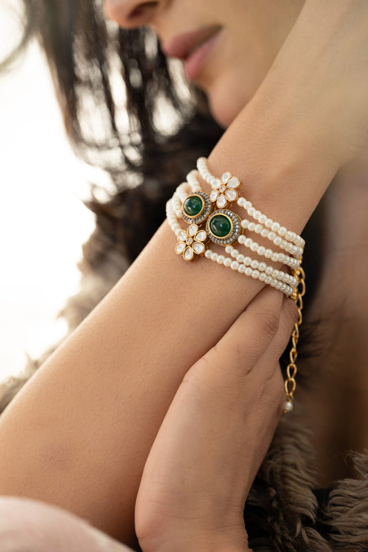 Green Polki Bracelet 