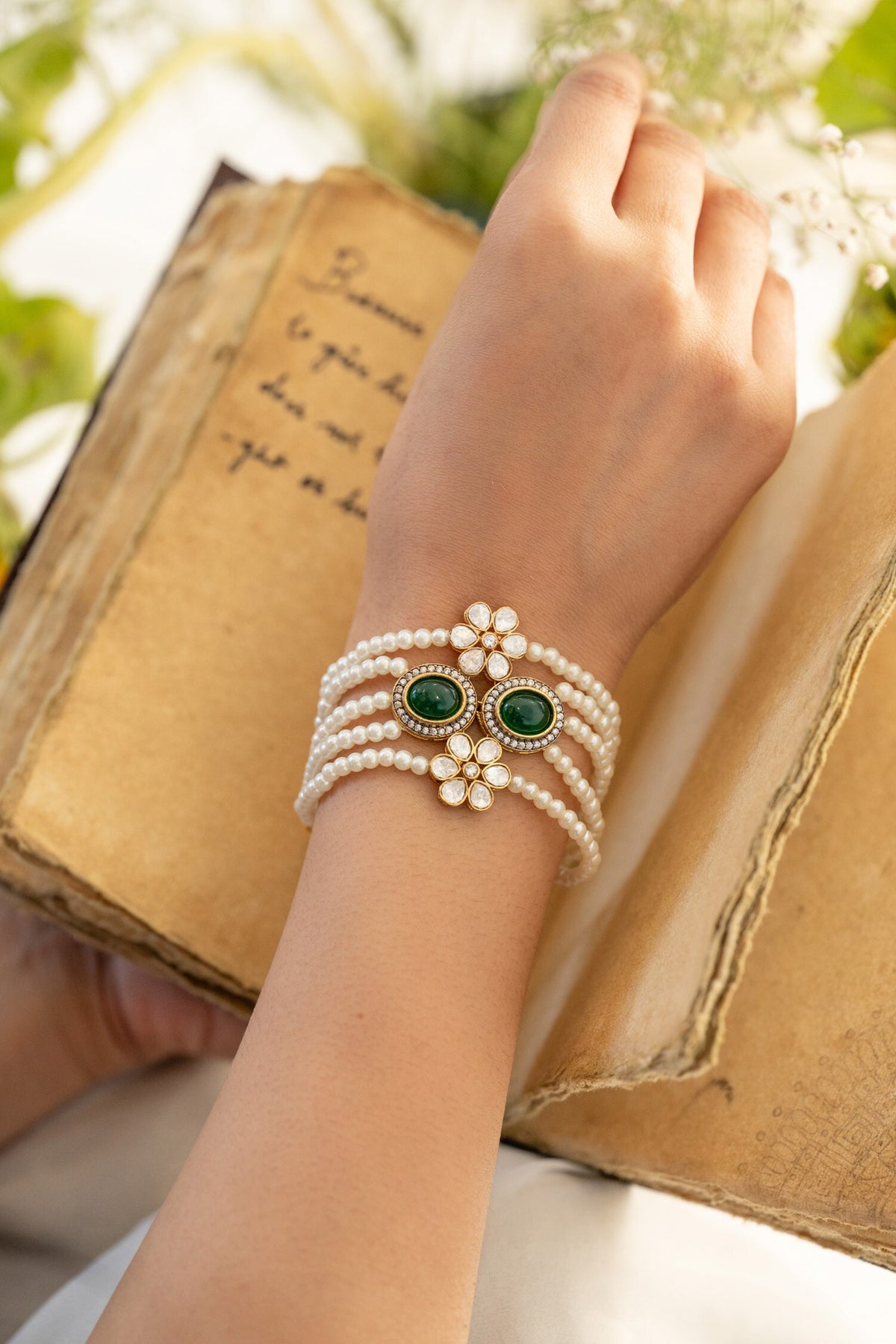 Green Polki Bracelet 