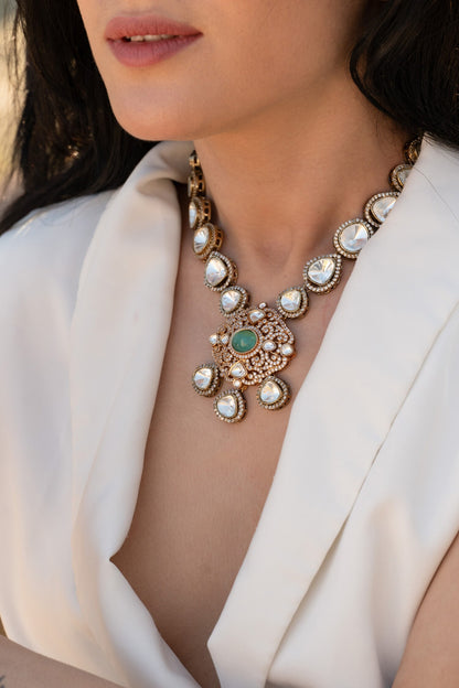Mint Polki Necklace 