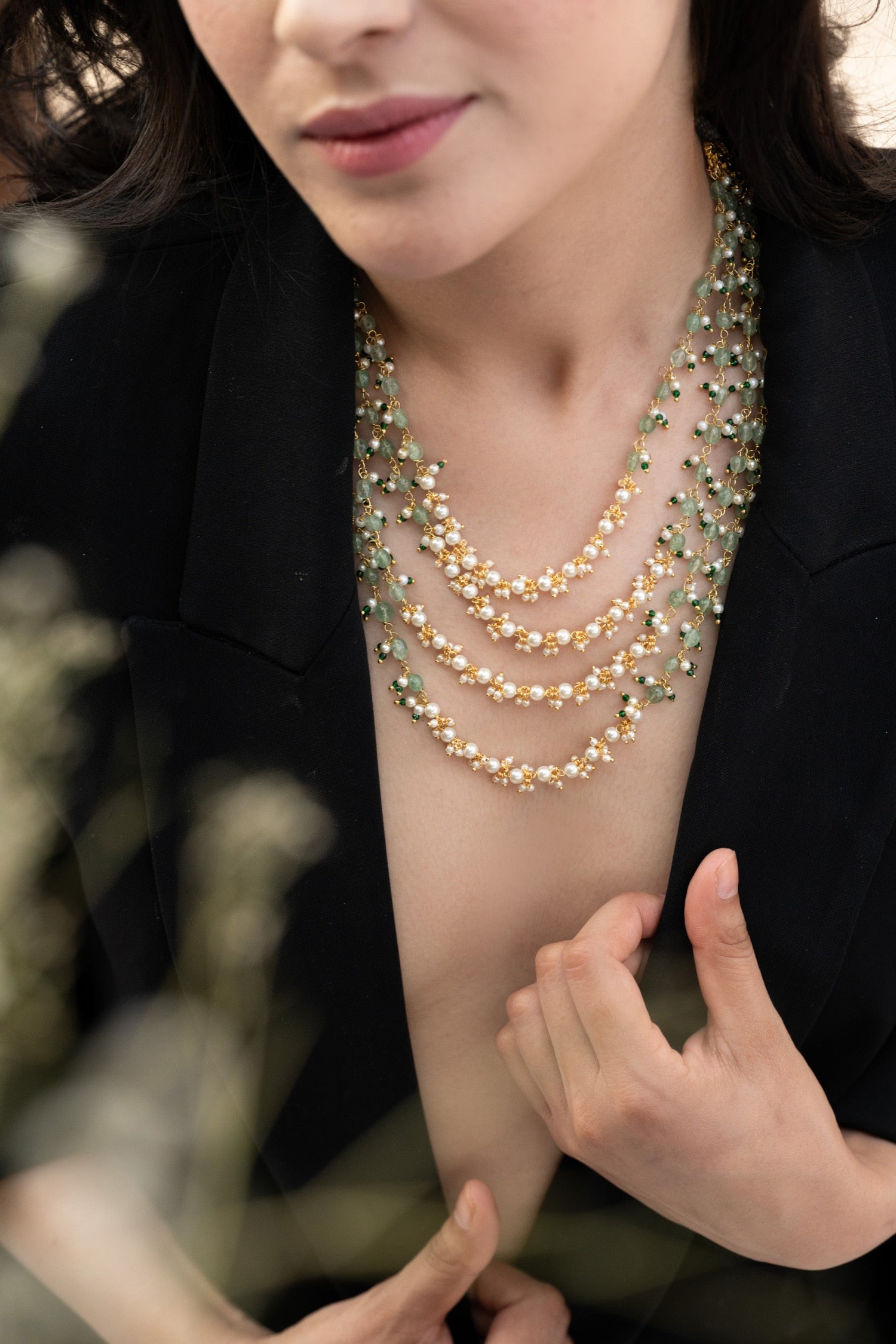 Mint Layered Necklace 
