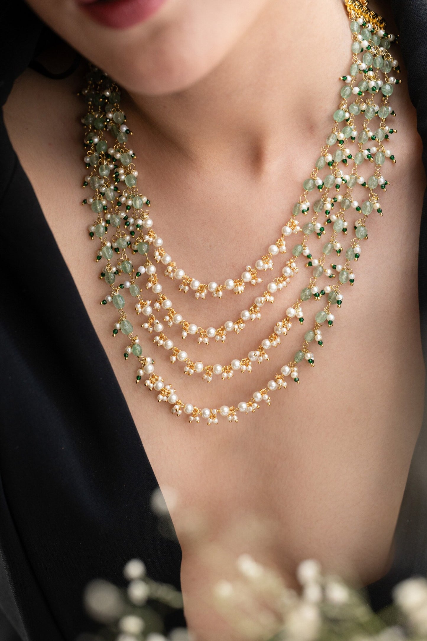 Mint Layered Necklace 