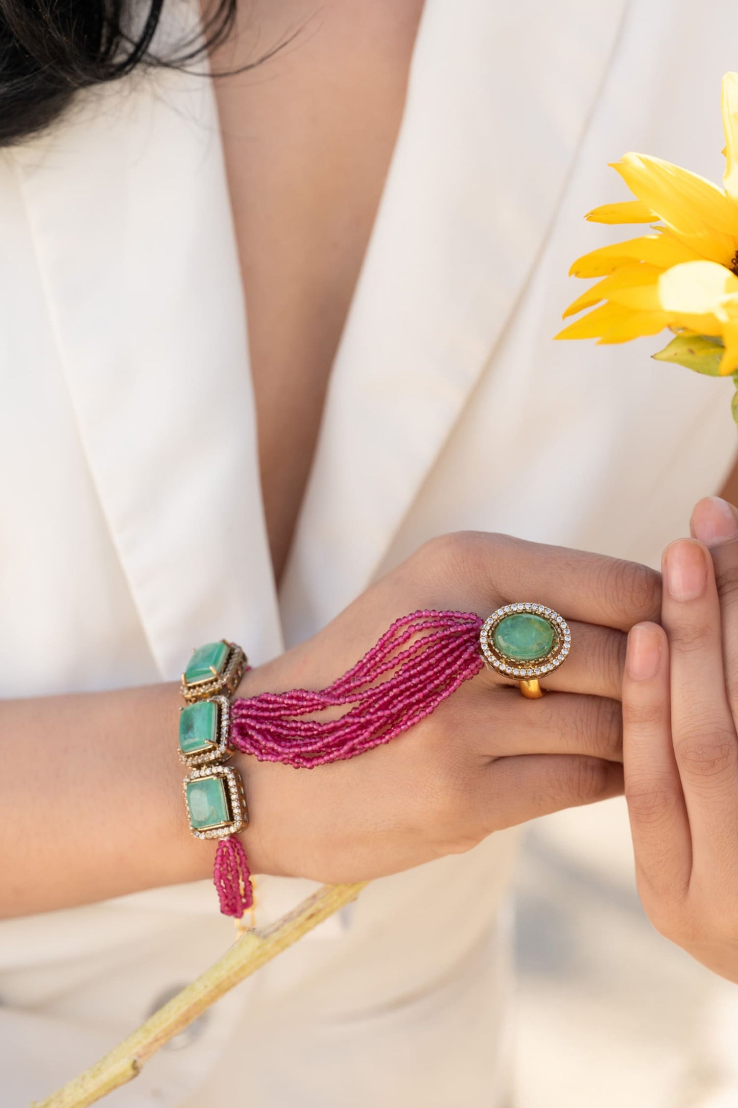 Pink Hathphool Bracelet 