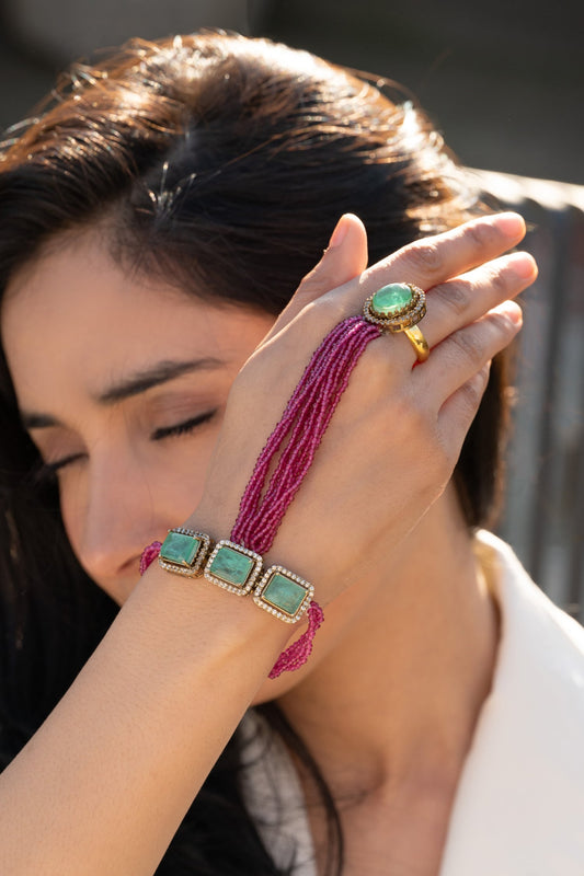 Pink Hathphool Bracelet 