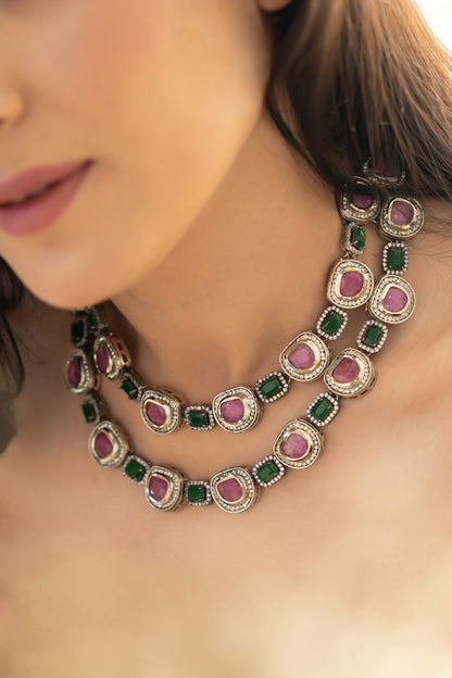 Purple Necklace Set 