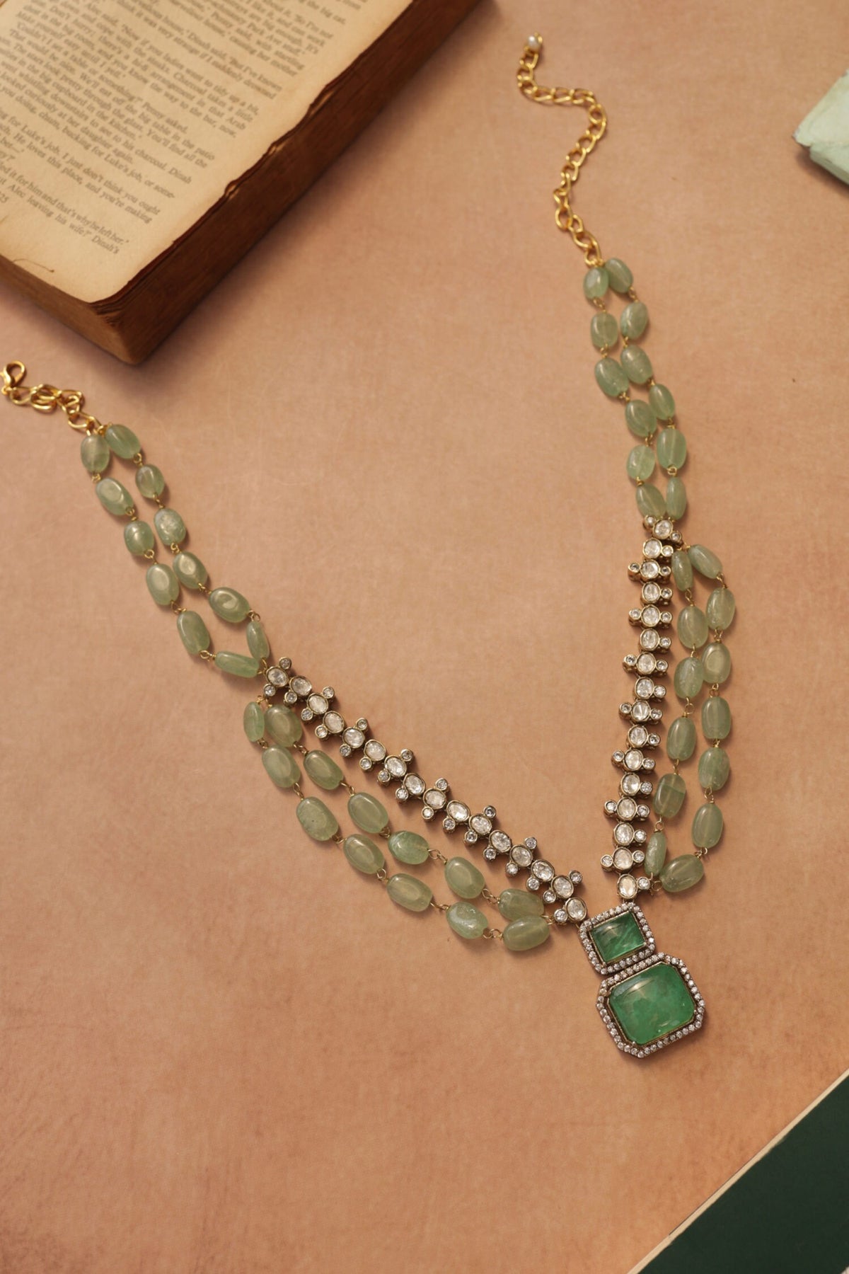 Mint Polki  Necklace 