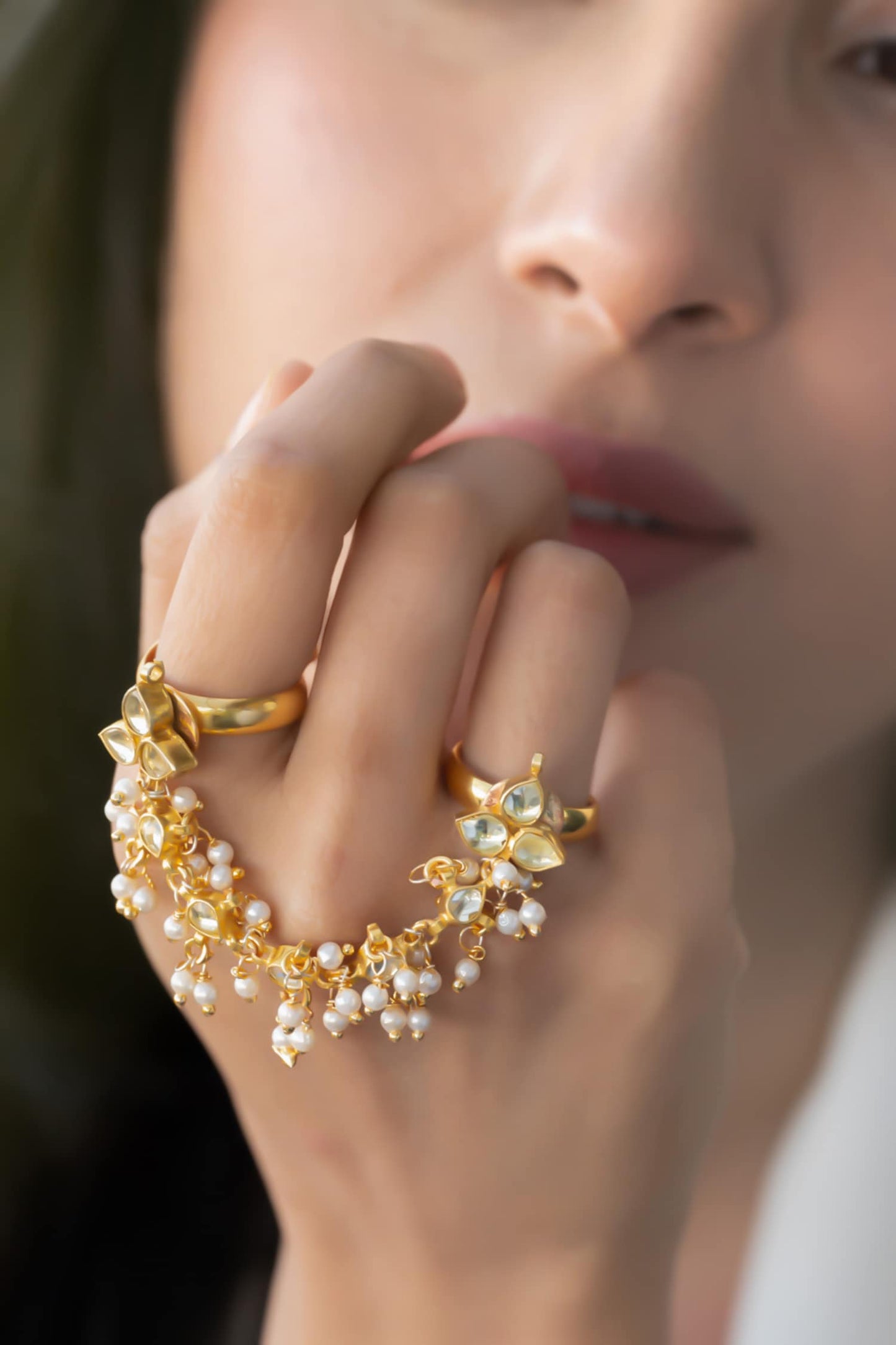 Kundan Embellished Ring 