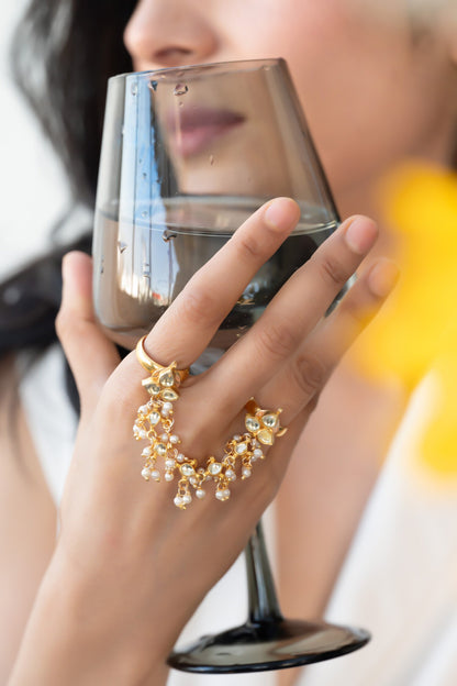 Kundan Embellished Ring 