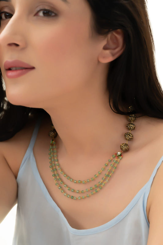 Antique Mint Necklace 