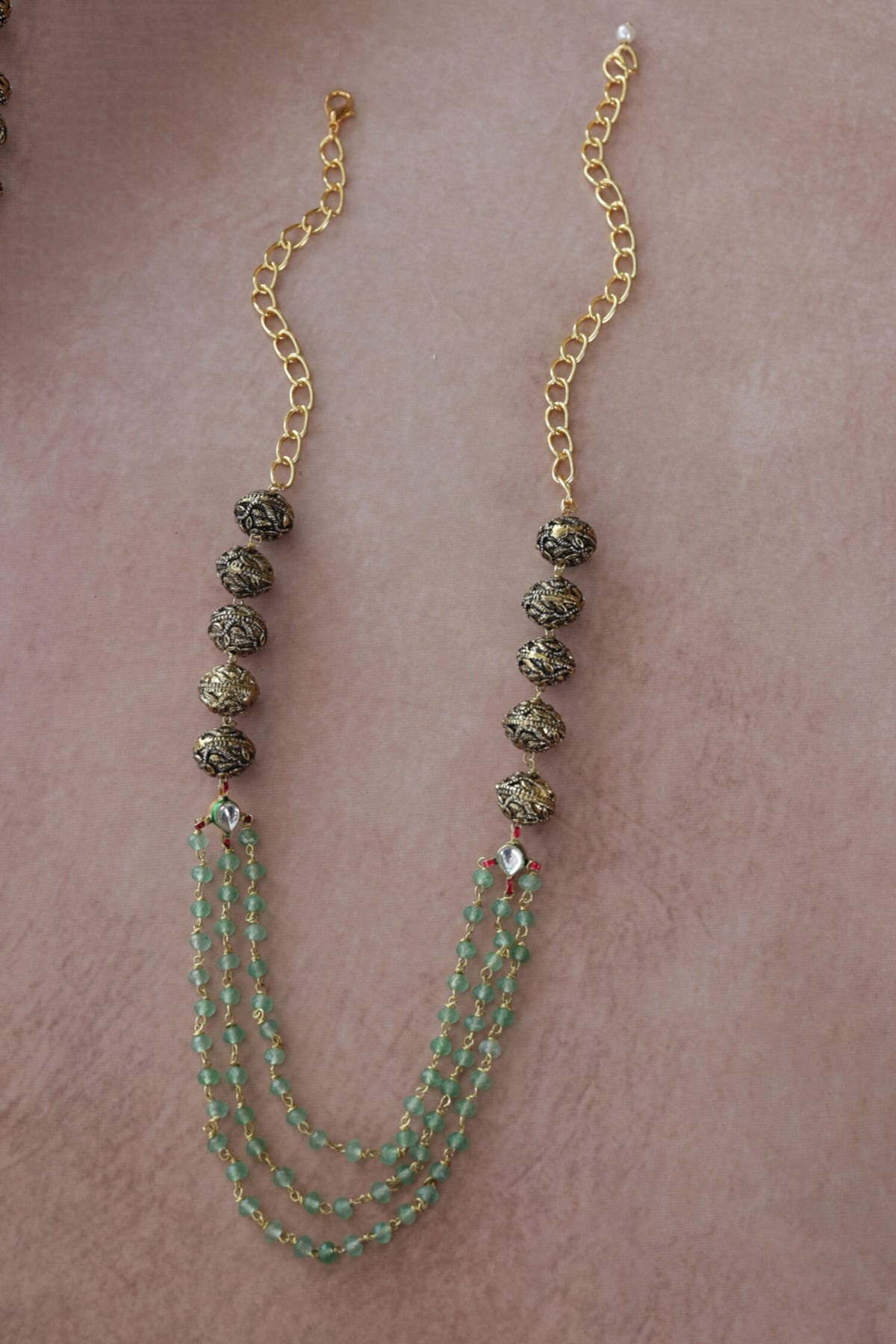 Antique Mint Necklace 