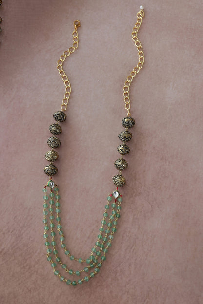 Antique Mint Necklace 