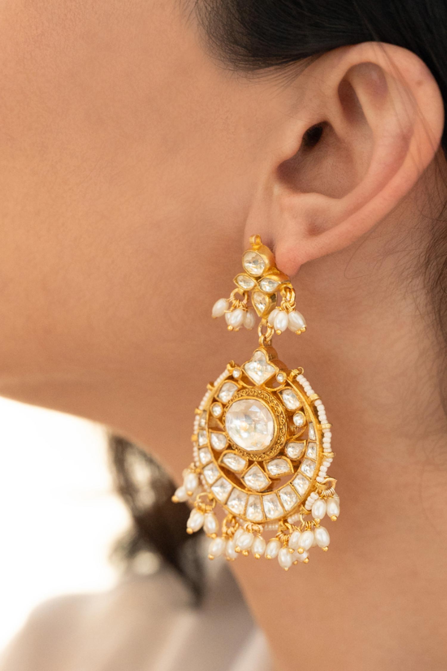 Kundan and pearls  Earrings 