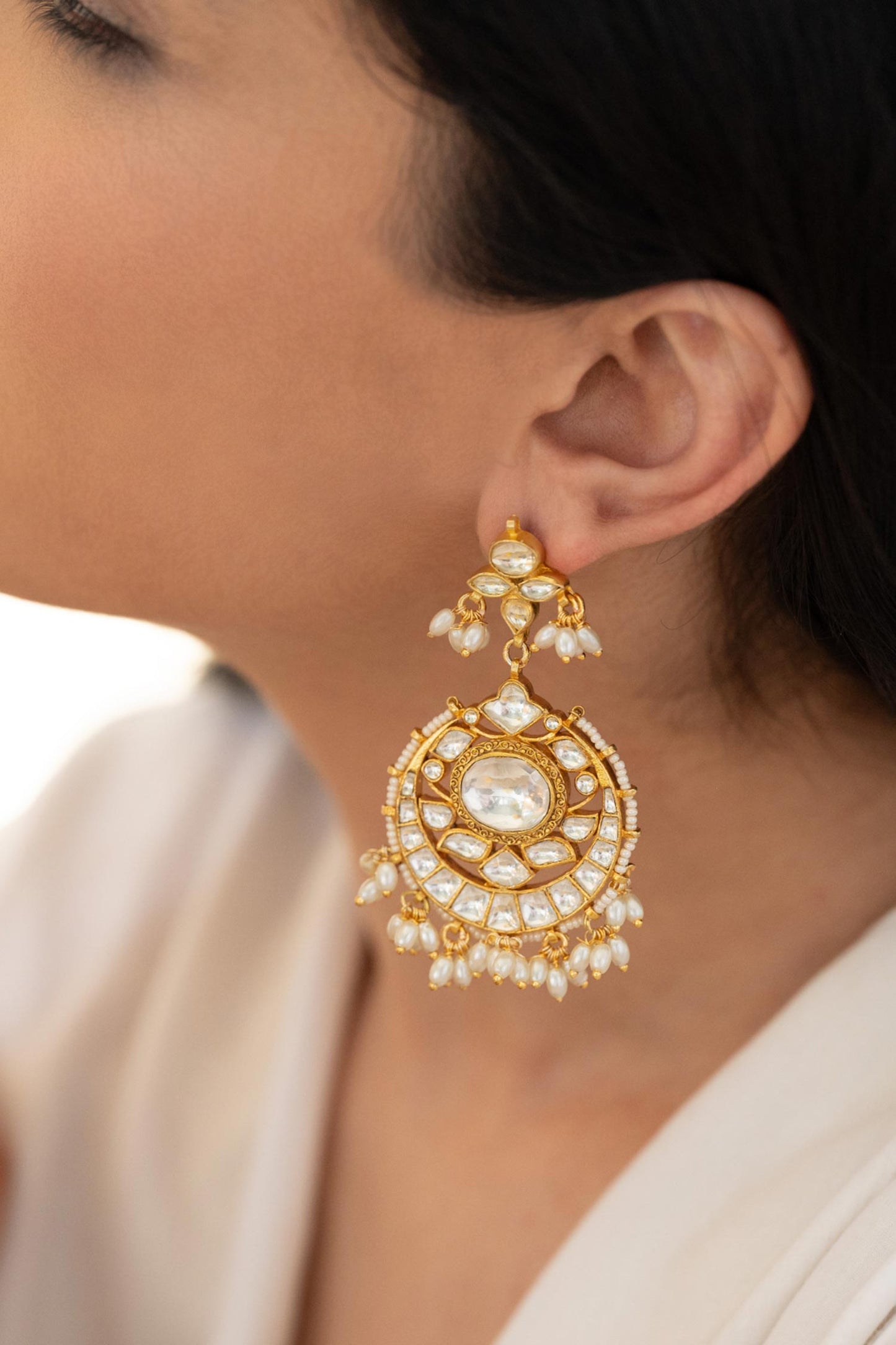 Kundan and pearls  Earrings 
