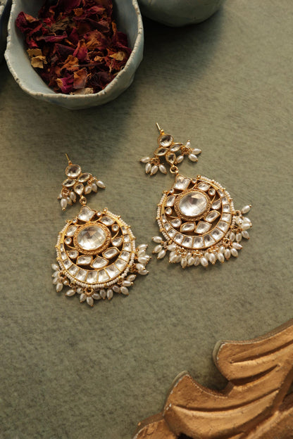 Kundan and pearls  Earrings 