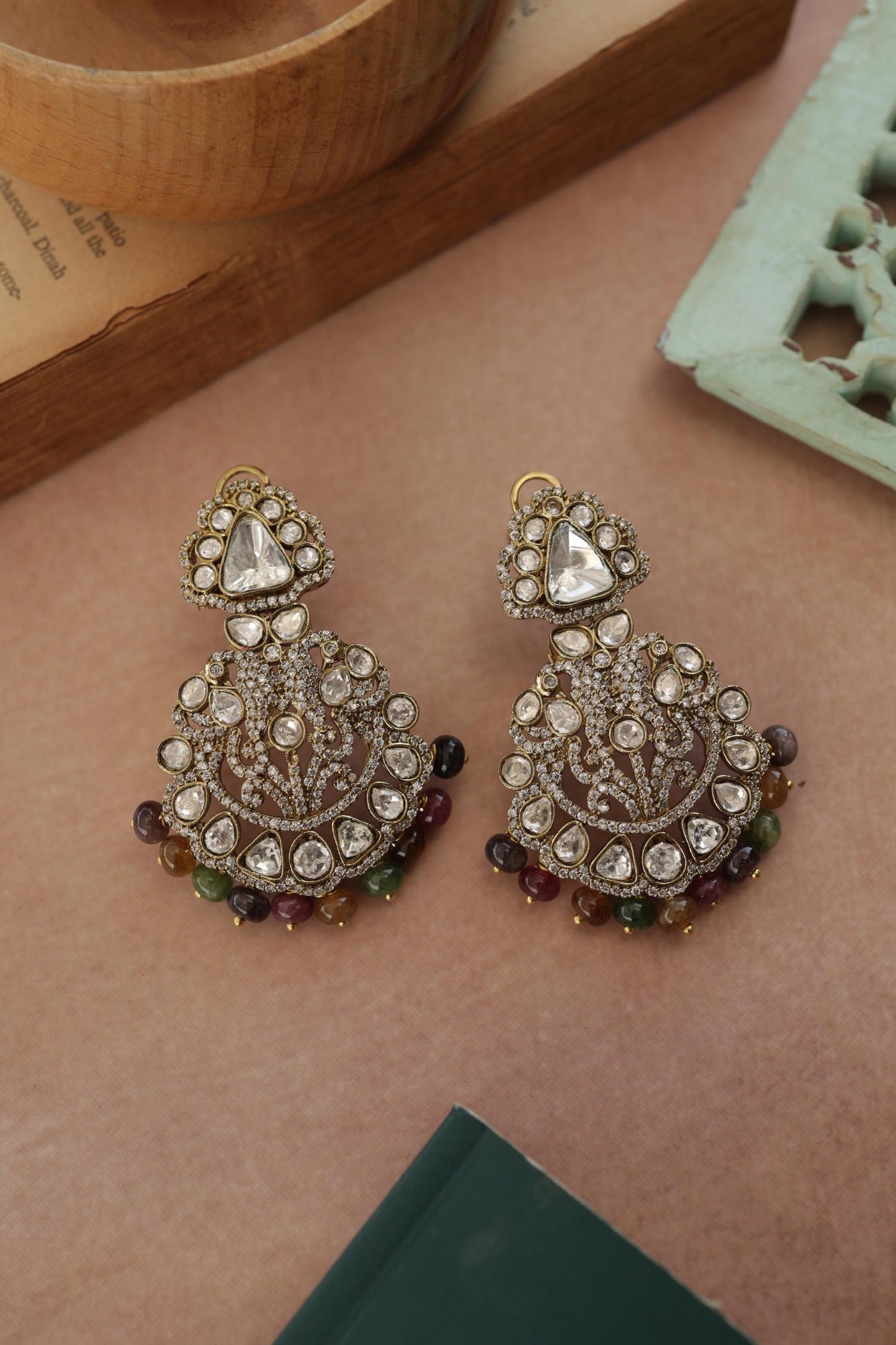 Victorian Polki Earrings 