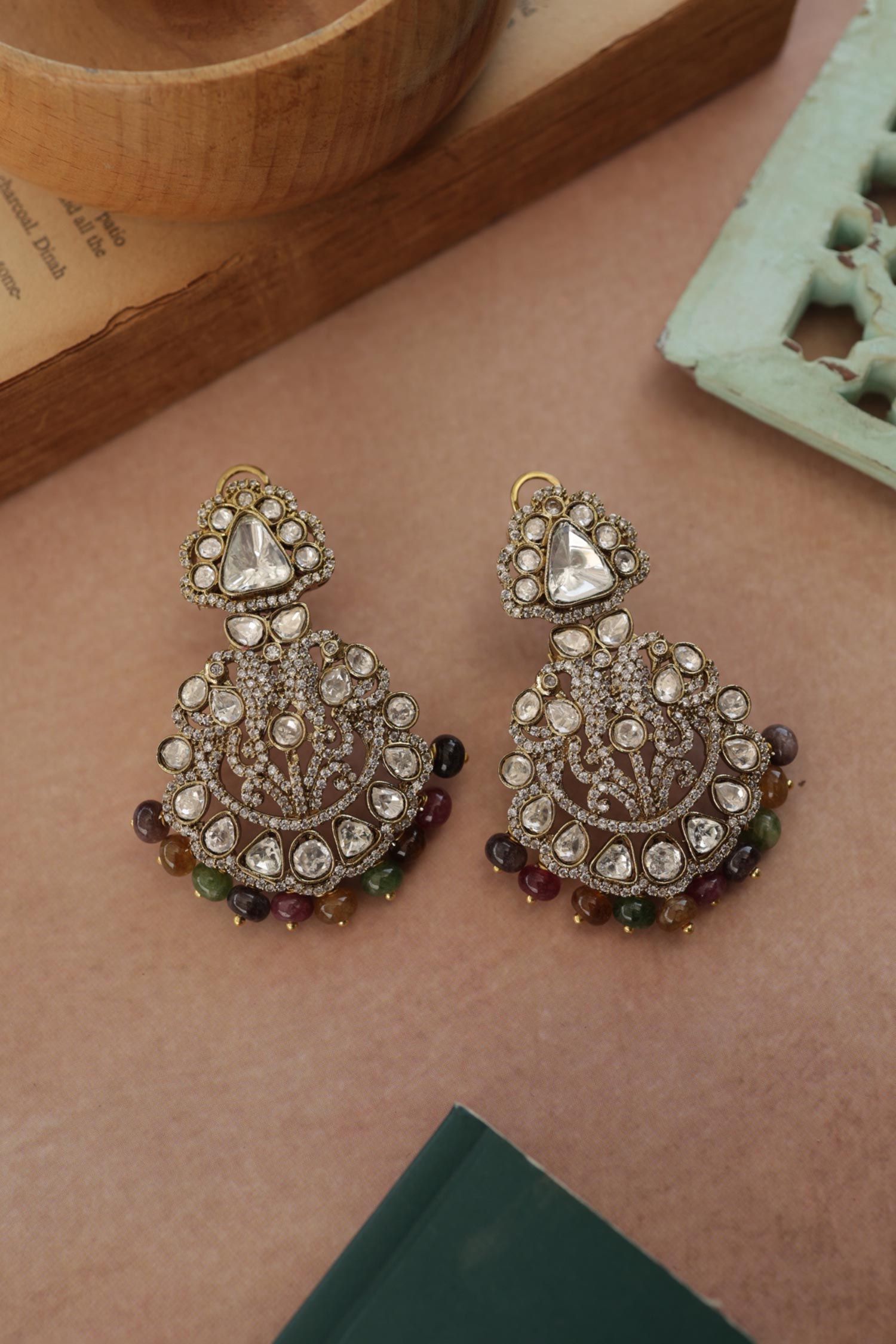 Victorian Polki Earrings 