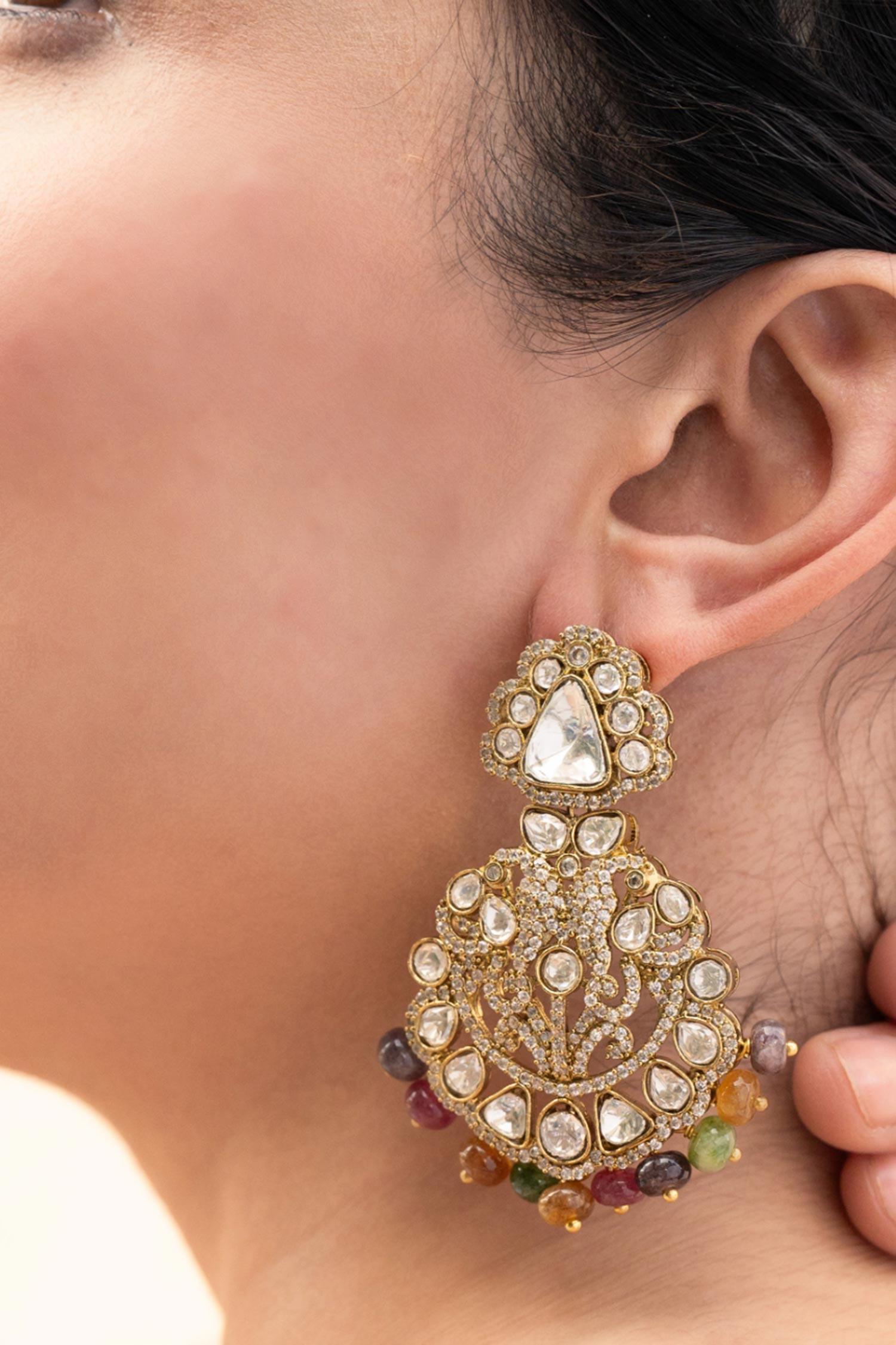Victorian Polki Earrings 