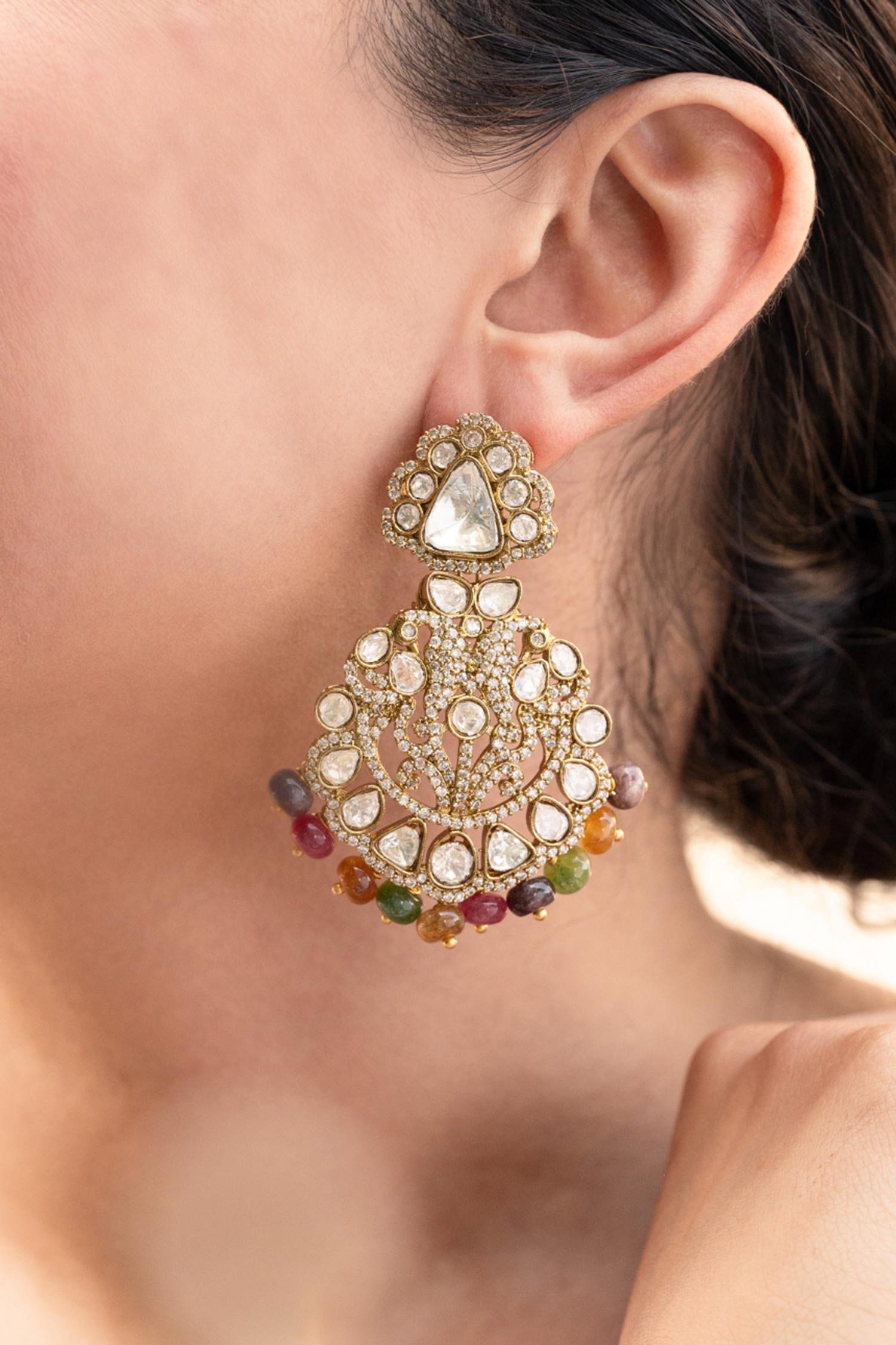 Victorian Polki Earrings 