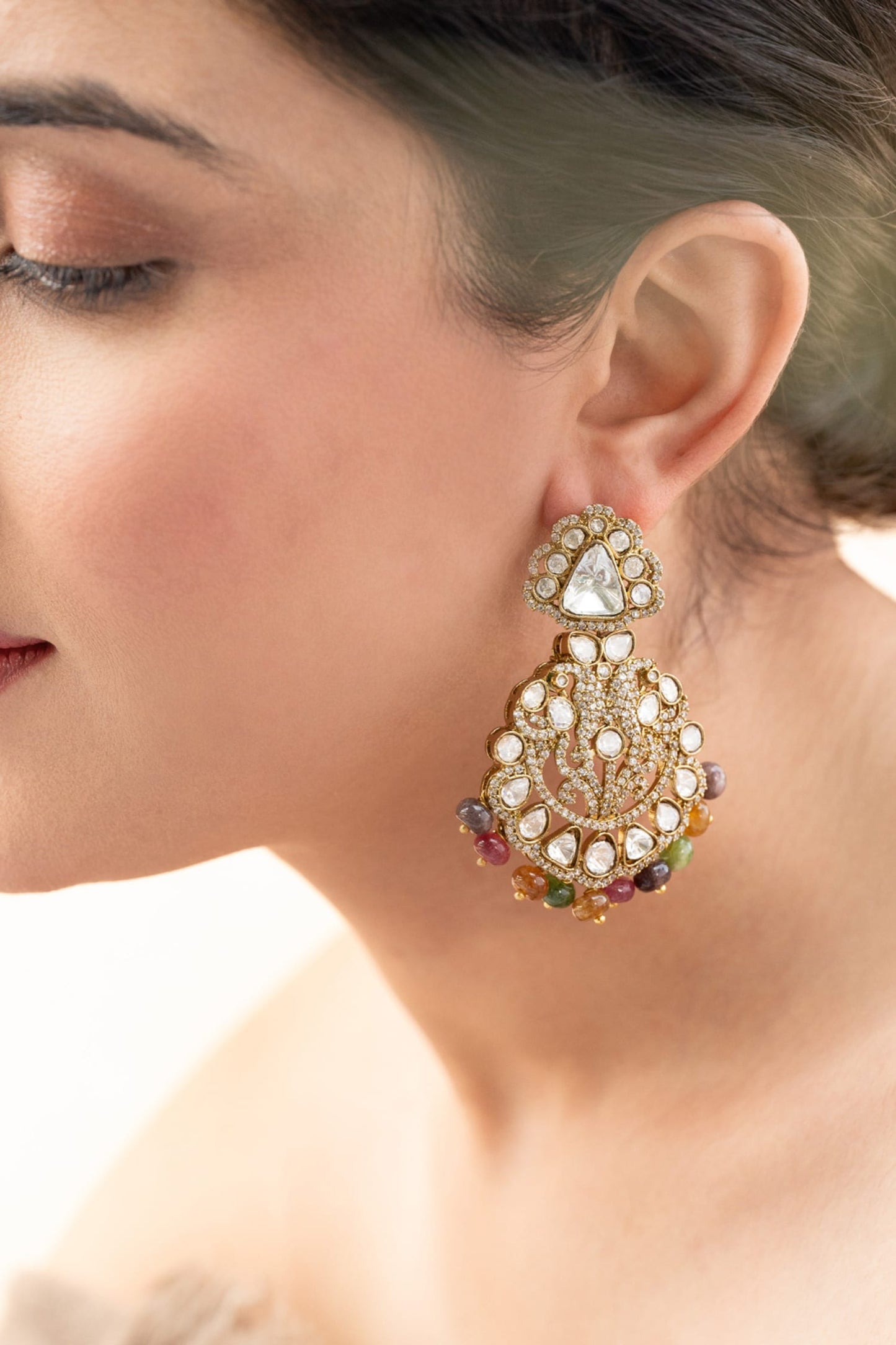 Victorian Polki Earrings 
