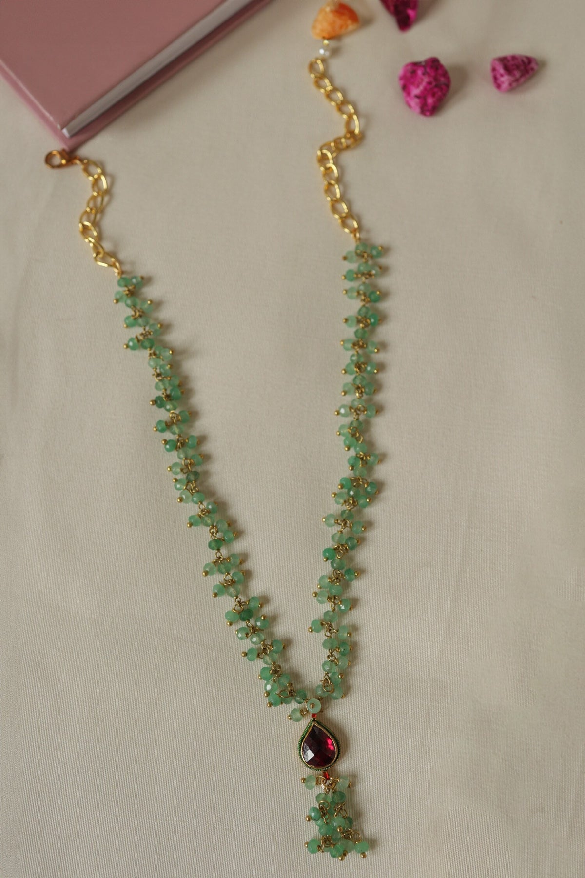 Mint Kundan Necklace 