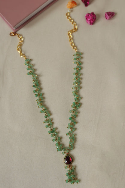 Mint Kundan Necklace 