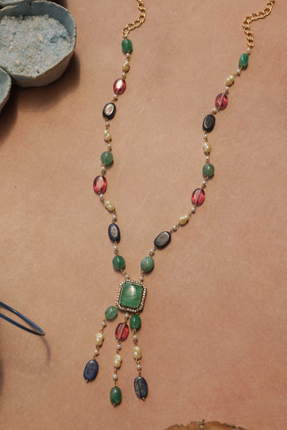 Multicolored Pendant Necklace 