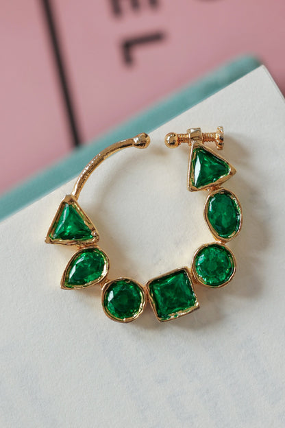 Green Polki Nosepin 