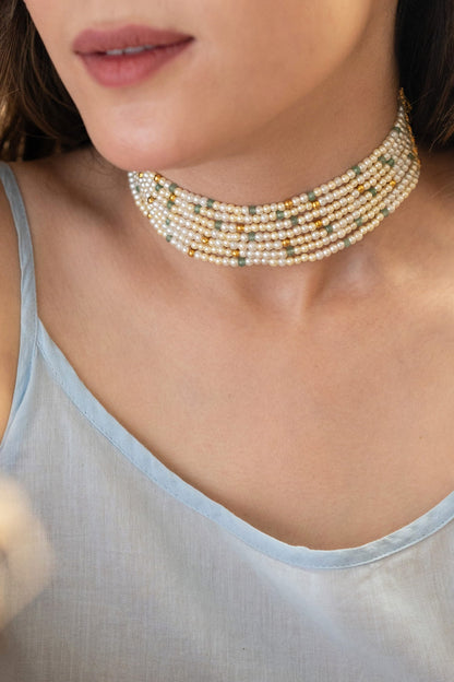 Pearl Choker Necklace 