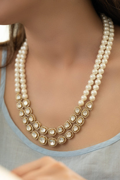 Polki Layered Necklace 