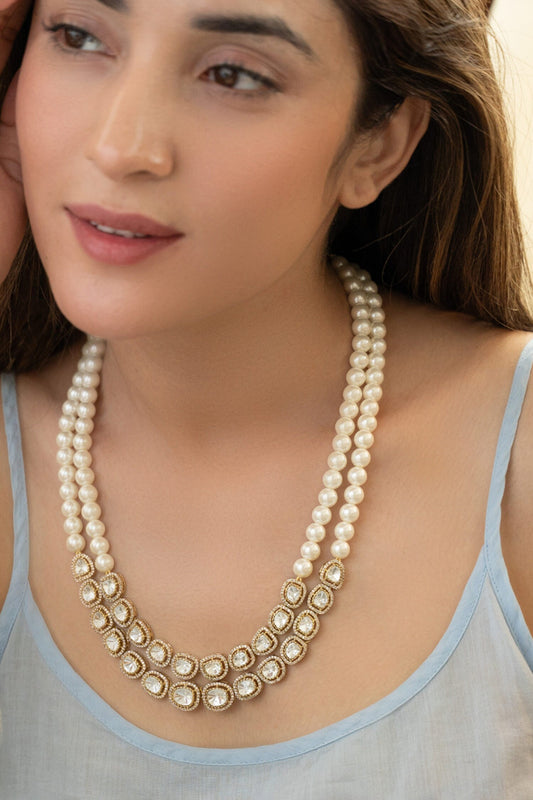 Polki Layered Necklace 