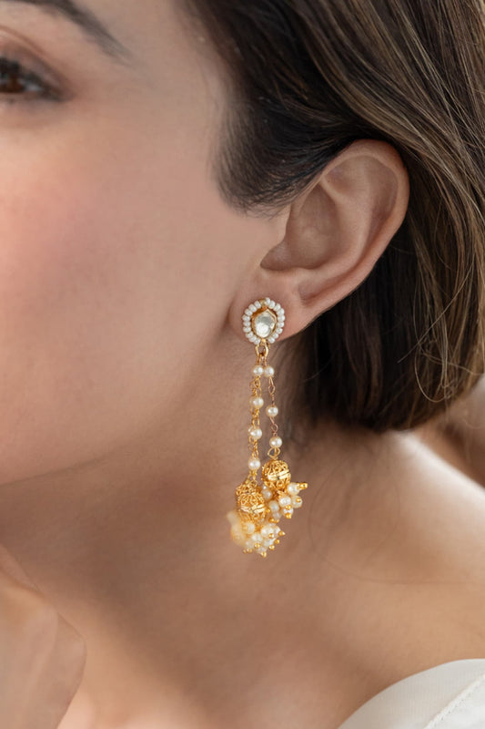 Kundan Dangler Earrings 