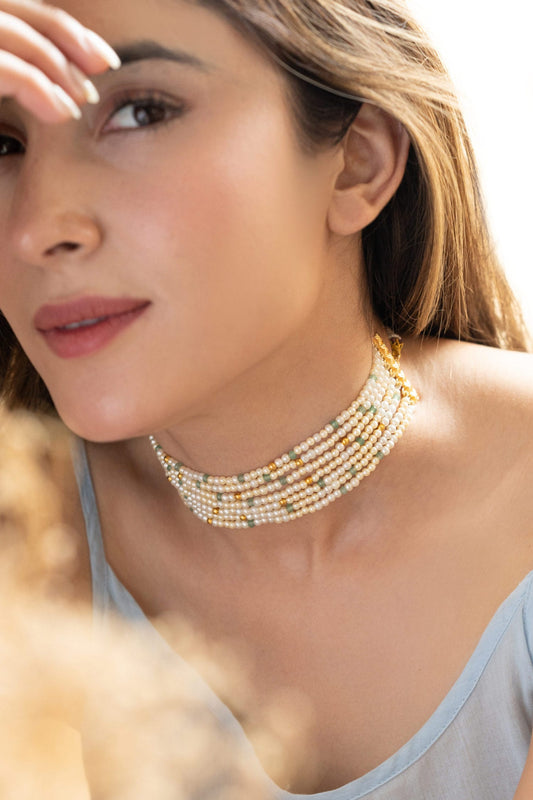 Pearl Choker Necklace 
