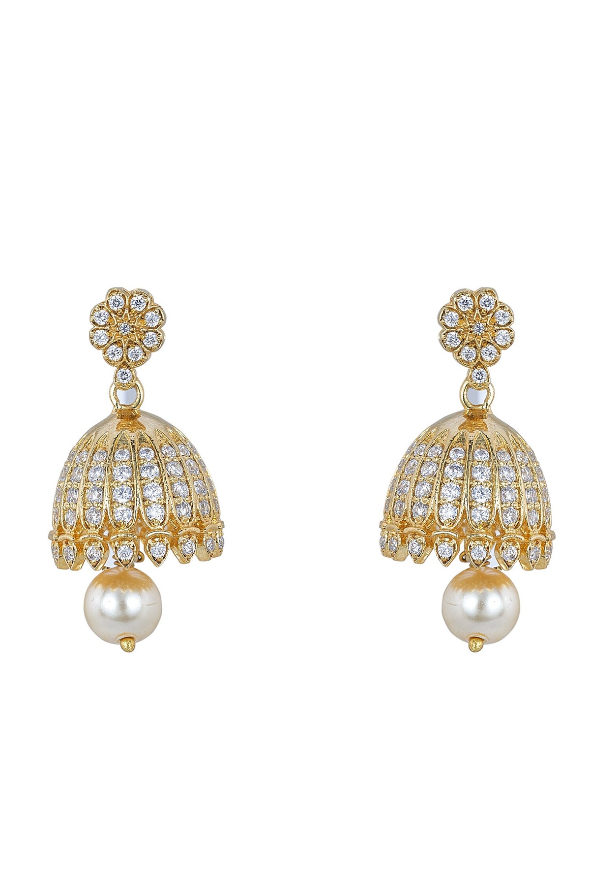 925 Silver Azalea Jhumkas 