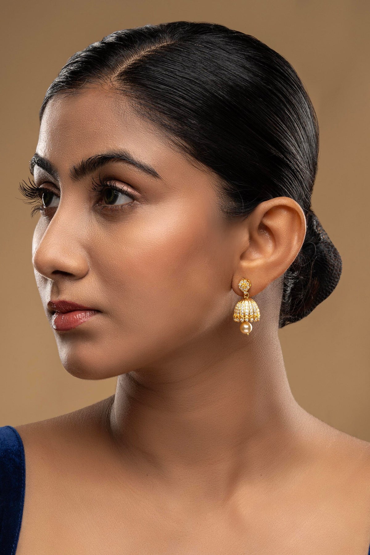 925 Silver Azalea Jhumkas 