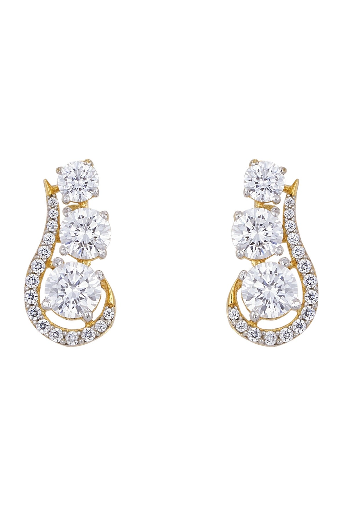 925 Silver Stormi Solitaire Earrings 