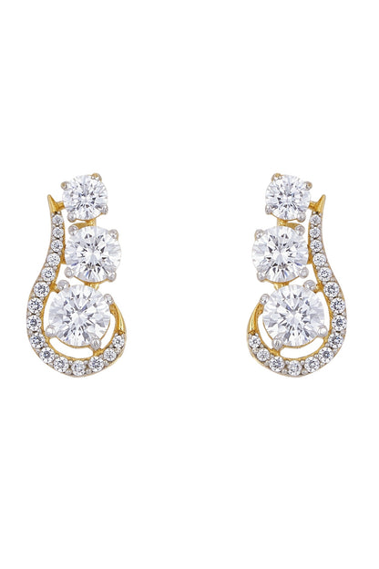 925 Silver Stormi Solitaire Earrings 