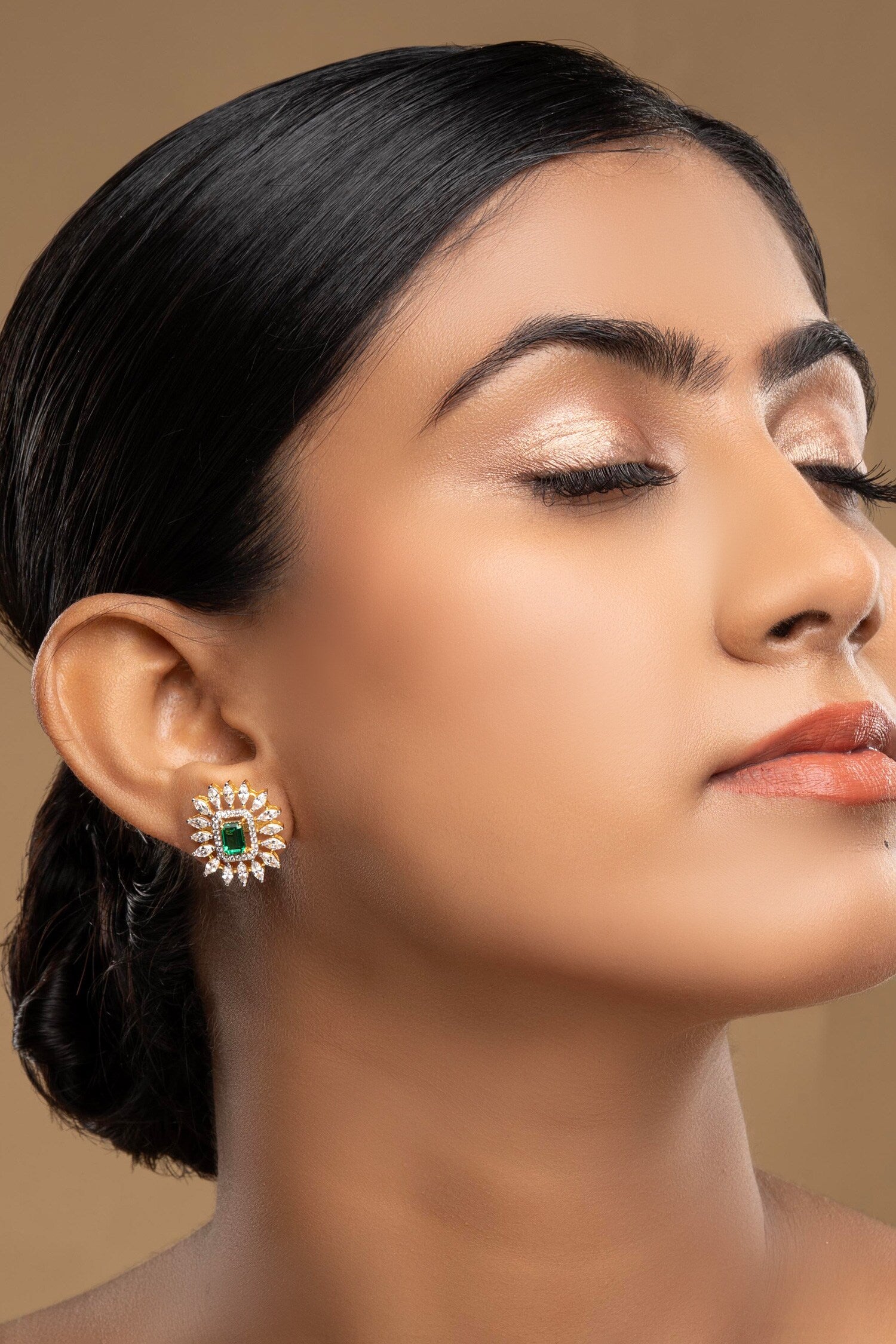 925 Silver Oleander Earrings 