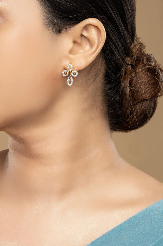 925 Silver Picotee Earrings 