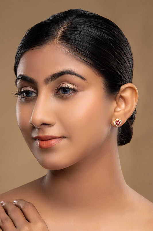 925 Silver Marguerite Earrings 