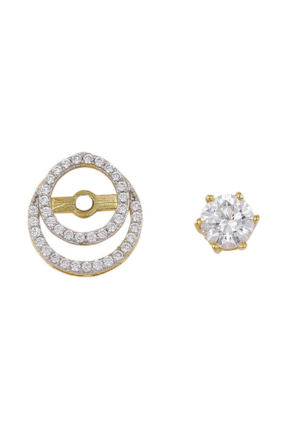 925 Silver Detachable Solitaire Earrings 