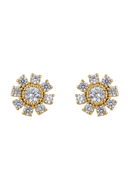 925 Silver Fleur Earrings 