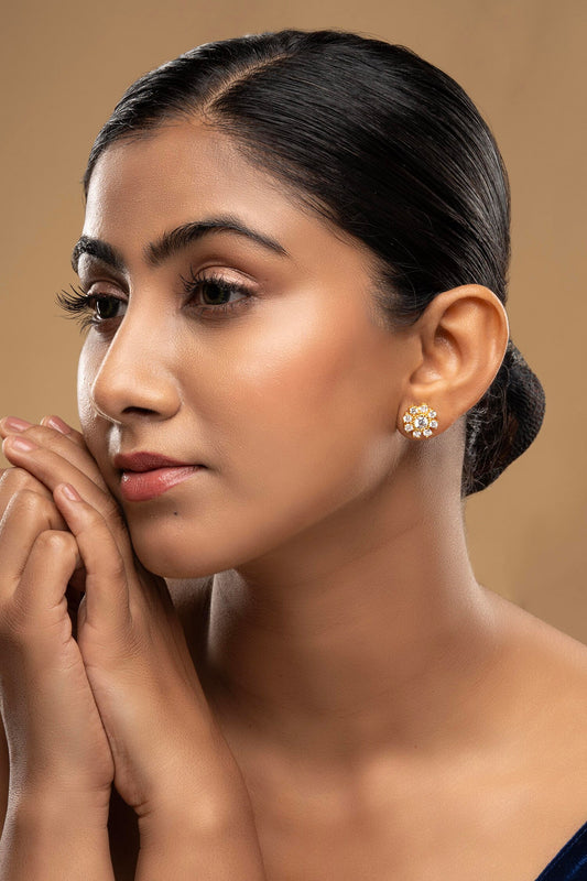 925 Silver Fleur Earrings 