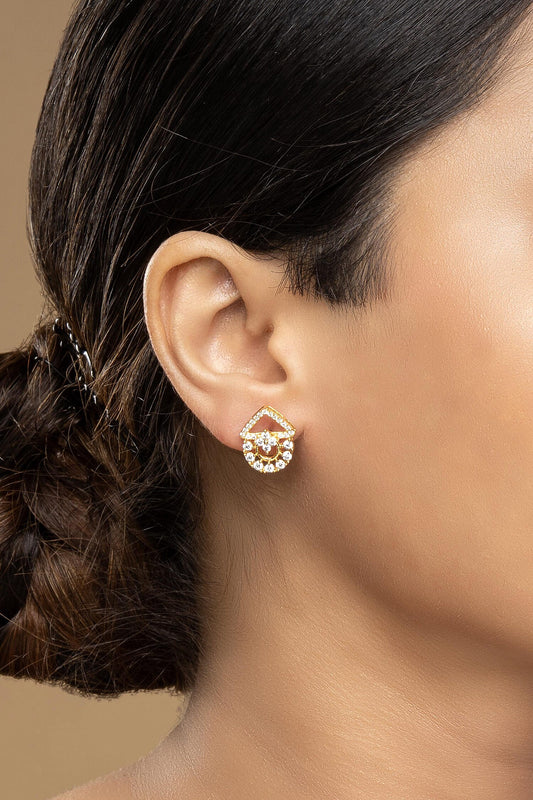 925 Silver Geometric Studs 