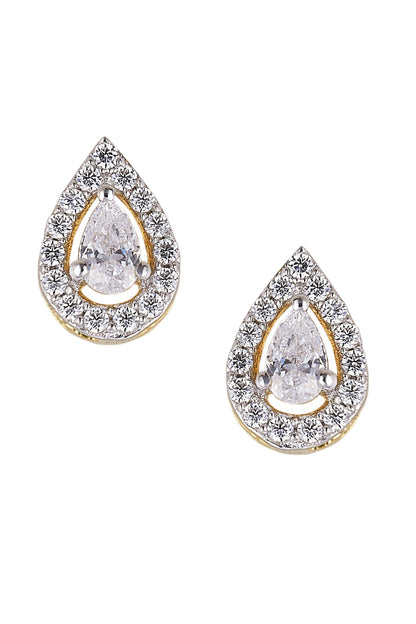 925 Silver Mini Pear Earrings 